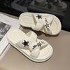 Sandalias de exterior para mujer, nuevas sandalias de EVA con suela suave y doble tira, suela gruesa, transpirables, para ir de compras y a la moda.