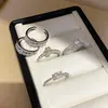 Anillo Abierto de Perla Redonda con Circonita Estilo Ins Coreano Lujo Ligero Sensación de Alta Gama Anillo para Dedo Índice Joyería de Mano Versátil de Nicho para Mujeres