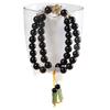 Pulsera DIY de Doble Círculo de Ébano Natural Colgante de Jade Pulsera de Loto Ciruela para Hombres y Mujeres Joyería para Parejas Regalo