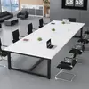 Mesa de Conferencias, Muebles de Oficina Rectangulares, Juego de Escritorio y Sillas para Sala de Conferencias, Mesa Larga Grande, Escritorio de Trabajo