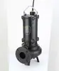 Bomba submersível de esgoto, bomba de lama, resistente a altas temperaturas, selo mecânico totalmente automático, WQ aço inoxidável, flange anti-entupimento