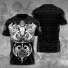 Comércio Exterior Transfronteiriço AliExpress Amazon nova camiseta 3D manga curta fábrica direta impressão de personagem personalidade manga curta