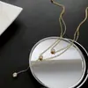 Collar Rectangular de Doble Capa con Letra de Acero de Titanio para Mujer, Cadena Versátil Simple para Clavícula de Verano, Nuevo Estilo 2026 Accesorio de Moda para Mujer