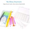 Juego de 20 herramientas para pintar con diamantes, kit de herramientas para pintar con diamantes, juego de herramientas para taladrar con diamantes