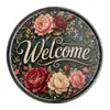 Navidad Retro Redondo Lata Placa de Aluminio Señal Bar Granja Animales Campo Fuente de Comercio Exterior Pintura Decorativa