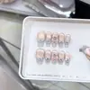 Naizi Pura Feito à Mão Usável Laço de Unha Lolita Estéreo Borboleta Pintada à Mão Estilo Olho de Gato Puro Desejo Patch de Arte para Unhas