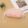 Flor de Baño de Flor de Cuerda Doble Flor de Baño Elástica Depurador de Espalda Bola de Baño Malla Suave No Fácil de Dispersar Flor de Baño para Espumar en la Ducha del Hogar