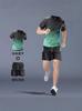 Traje de Ropa Deportiva de Verano para Hombre para Correr de Manga Corta de Seda de Hielo Verano de Secado Rápido Traje de Baloncesto Ropa de Fitness de Pluma Pantalones Cortos