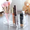 Duoba Cristal Transparente Cubo de Escritorio para Brochas de Maquillaje Caja de Almacenamiento para Lápices de Cejas Tubo para Brochas de Maquillaje Lipstick Brillo de Labios Comercio Exterior Amazon