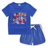 Conjunto de Camiseta de Manga Corta Redonda y Shorts de Verano para Niños 2026 Estilo Coreano Casual Absorbente de Sudor Color Caramelo Sudadera para Bebé