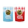 Saco de Papel Kraft Branco com Folha de Alga Nó de Alga Embalagem para Lanche Alimentício Saco Externo Plástico Auto-Sustentável para Lanche com Fechamento