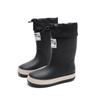 Nuevas botas de lluvia con cordón para niños y niñas, botas de lluvia antideslizantes de suela blanda, zapatos impermeables para acampar, ligeros para viajar en días lluviosos