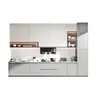 Cozinha Aberta Armários Integrados Personalizados Moderno Simples Casa Integrada Bancada de Pedra Artificial Gabinete do Fogão Fabricante