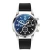 Ventas Directas de Fábrica Reloj de Pulsera de Acero de Tres Ojos con Cristal de Luz Azul Colorido Reloj de Cuarzo para Hombre Regalo Reloj para Hombre al Por Mayor