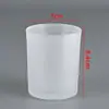 Transfronterizo en stock Suministro Directo 508 Taza de Vidrio para Velas 7084 Taza Esmaltada Tapa de Bambú Taza de Velas de Soja Taza Negra para Aromaterapia