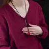Colgante de Gota de Agua de Cinabrio Crudo con Alto Contenido de Arena Púrpura Dorada, Arena Roja Imperial, Collar de Año de Nacimiento, Venta Directa de Fábrica y Dropshipping