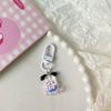 Fine Flash Full Body Sanrio Keychain bonito dos desenhos animados estudante menina saco do coração pingente casal namorada presente