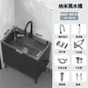 Fregadero de Cocina de Acero Inoxidable con Gabinete Integrado, Fregadero para Lavar Platos para Viviendas de Alquiler, Gabinete Sencillo de Madera Maciza con Fregadero Simple o Doble