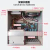 Servidor de chasis montado en pared directo de fábrica 300 mm computadora de escaneo de visión placa base fuente de alimentación ATX bit gris industrial