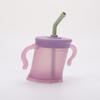 Taza Oblicua para Bebé Taza para Aprender a Beber Taza para Beber Directamente Taza con Tubo de Succión Taza para Beber de Uso Doméstico Taza para Aprender a Beber para Bebé Taza de Entrenamiento Abierta