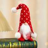 Natal Novo Dot Chapéu de Malha Postura Sentada Boneca Enfeites Casa Hotel Janela Enfeites Decorações de Presente