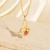 Collar de Mariposa con Gota de Aceite Degradado de Ala de Mariposa de Ensueño para Mujer, Tallado Intrincado, Temperamento Suave, Colgante Versátil Exquisito