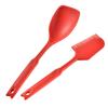 Raspador de silicona de grado alimenticio, cepillo de aceite 2 en 1, resistente a altas temperaturas, para hornear pasteles domésticos, espátula, cuchara, pala, 2 en 1.