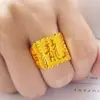 Anillo de Gipsófila, Anillo de Gipsófila para Pareja, Flor de Rosa, Corazón de Durazno, Anillo de Superficie Lisa Retorcida de Estrella, Mayoreo