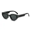 Gafas de Sol Ojo de Gato Transfronterizas Europeas y Americanas para Hombres y Mujeres, Modernas Retro Ins Gafas de Sol de Celebridad de Internet, Gafas de Sol Versátiles de Moda