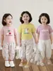 Camiseta Infantil Wulibuyi com Estampa de Desenho 2026 Verão Novo Estilo Camiseta Básica para Bebê Camiseta Fofa Estilo Coreano Infantil