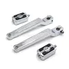 Pedal de Pie para Palanca de Cambios Amortiguador de Impacto Piezas de Modificación para Motocicleta Reposapiés Universal