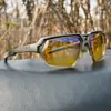 Óculos de Ciclismo Inteligentes com Mudança de Cor para Uso Externo para Homens e Mulheres, Óculos de Esportes ao Ar Livre, Uso Diurno e Noturno, À Prova de Vento, À Prova de Poeira