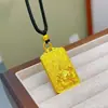 Pingente de cobre folheado a ouro vietnamita em novo estilo chinês com o caractere 'Fu' vazado e design de lótus escovado, etiqueta de lótus da paz da moda atacado