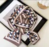 Nuevo Pañuelo Largo de Seda para Mujer en Primavera, Otoño y Verano, Pañuelo de Cuello Estampado, Pequeño Pañuelo Decorativo Moderno y Versátil