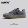 Sapatos Retro Globais para Homens 2025 Nova Tendência de Outono Sapatos Masculinos Esportivos Versáteis Casuais Sapatos de Solado Grosso