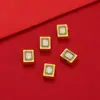 Colgante chapado en oro con efecto de goteo de aceite, colgante de la fortuna para Mahjong, colgante de joyería hecho a mano DIY, collar, pulsera, colgante al por mayor