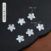 Accesorio de gato sin rostro de nácar blanco natural, componentes de joyería DIY para collar y pulsera semiacabados perforados, venta directa de fábrica