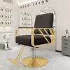 Silla de Peluquería para Celebridades de Internet, Silla Ajustable de Acero Inoxidable, Elegante Silla para Permanente y Tinte de Peluquería, Taburete para Corte de Cabello de Hombre