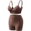 Conjunto de Ropa Interior de Belleza para Espalda, sin Cables, Estilo Europeo y Americano, para Correr, Yoga, Cómodo y Transpirable, Set de Sujetador Deportivo Push-Up, Venta al por Mayor