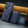 Funda para teléfono Samsung S26 Ultra con hebilla de anillo, ranura para tarjeta S25, magnética, dos en uno, compatible con Magsafe, carga inalámbrica