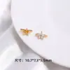 Accesorios de Cierre de Múltiples Filas de Circonita Chapados en Oro de 14K para Joyería de Moda Hecha a Mano DIY de Doble Fila y Triple Fila