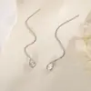 Aretes de Gancho de Gota de Agua con Diamante Solitario, Simples y Estilizantes, Aretes Largos de Borla, Elegantes Venta al Mayoreo de Fábrica