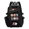 Mochila de mercancía del anime Magical Girl Madoka Magica Kuubi, con Madoka Kaname y Akemi Homura, una mochila escolar estilo 2D para niñas