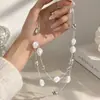 Colar de Pérolas Imitação Barroca Irregular Transfronteiriço para Mulheres, Corrente Longa para Suéter, Estilo Outono e Inverno, Corrente de Pescoço em Camadas de Alto Padrão para Mulheres