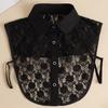Cuello falso para mujer, cuello falso combinable, suéter multifuncional, cuello falso decorativo para camisa con cuello falso para traje, cuello blanco puntiagudo.
