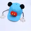 Boné de Baseball Estilo Desenho Animado para Proteção Solar para Meninos e Meninas, Boné com Aba de Orelhas do Mickey Mãozinha Celebridade da Internet, Chapéu Infantil, Transfronteiriço