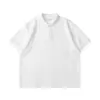 Camisa Polo Retro Japonesa com Bolso de Botão Manga Curta Masculina Verão Nova Solta Nicho Básica