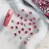 K9 Estrella de Cinco Puntas Fondo Puntiagudo Decoraciones para Uñas de Circonita Celebridad de Internet Super Brillantes Estrellas Pequeñas de Colores Estrella de Mar Decoraciones para Taladro de Uñas DIY