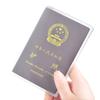Bolsa de pasaporte transparente de PVC para viajes al extranjero, multifuncional, con protección para documentos de conducción esmerilada, venta al por mayor