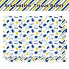 Wx-Azul Temporada de Graduación Papel Sydney 17g Dulce de Regalo Papel de Envoltura a Prueba de Humedad Estrella Raya Papel Decorativo de Copia
